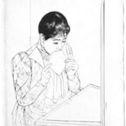 The Letter 2 by Cassatt